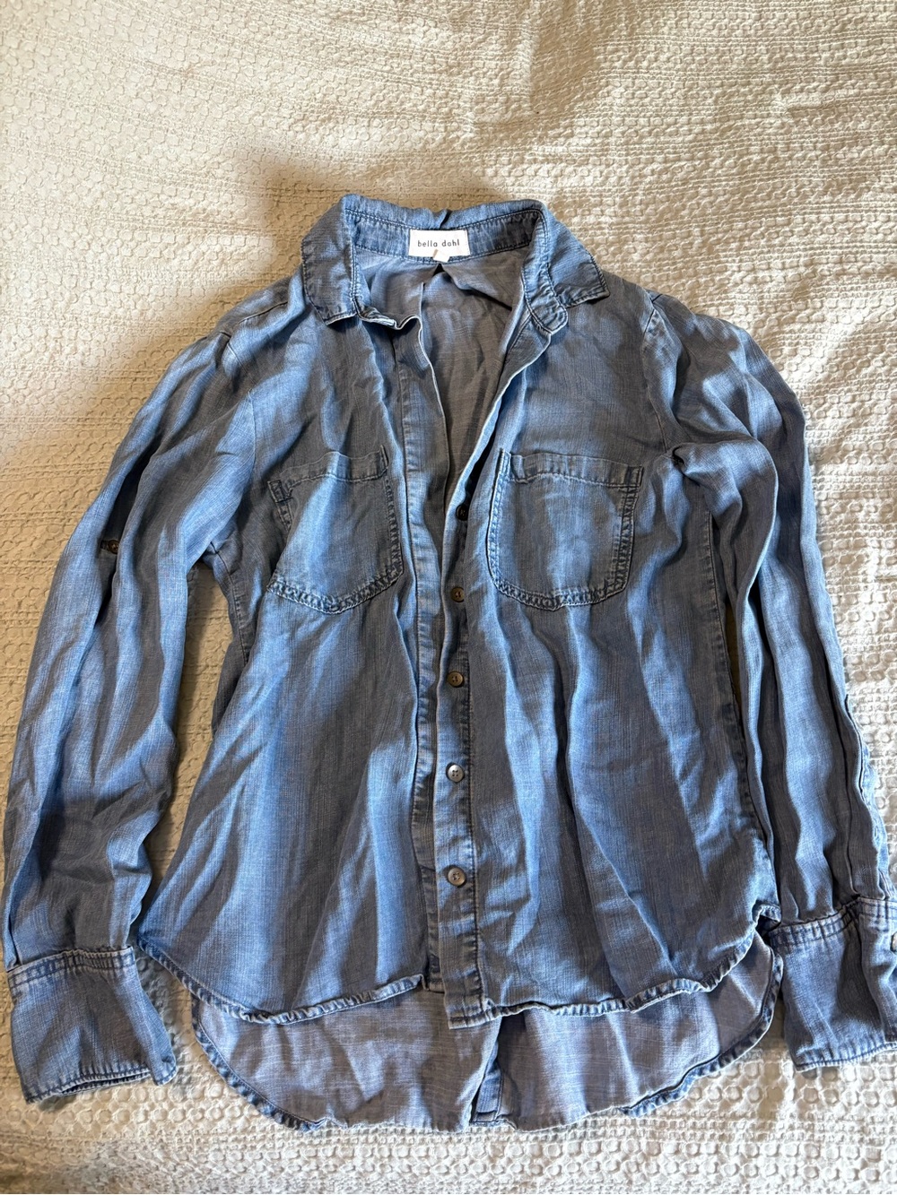 Women’s denim button down top